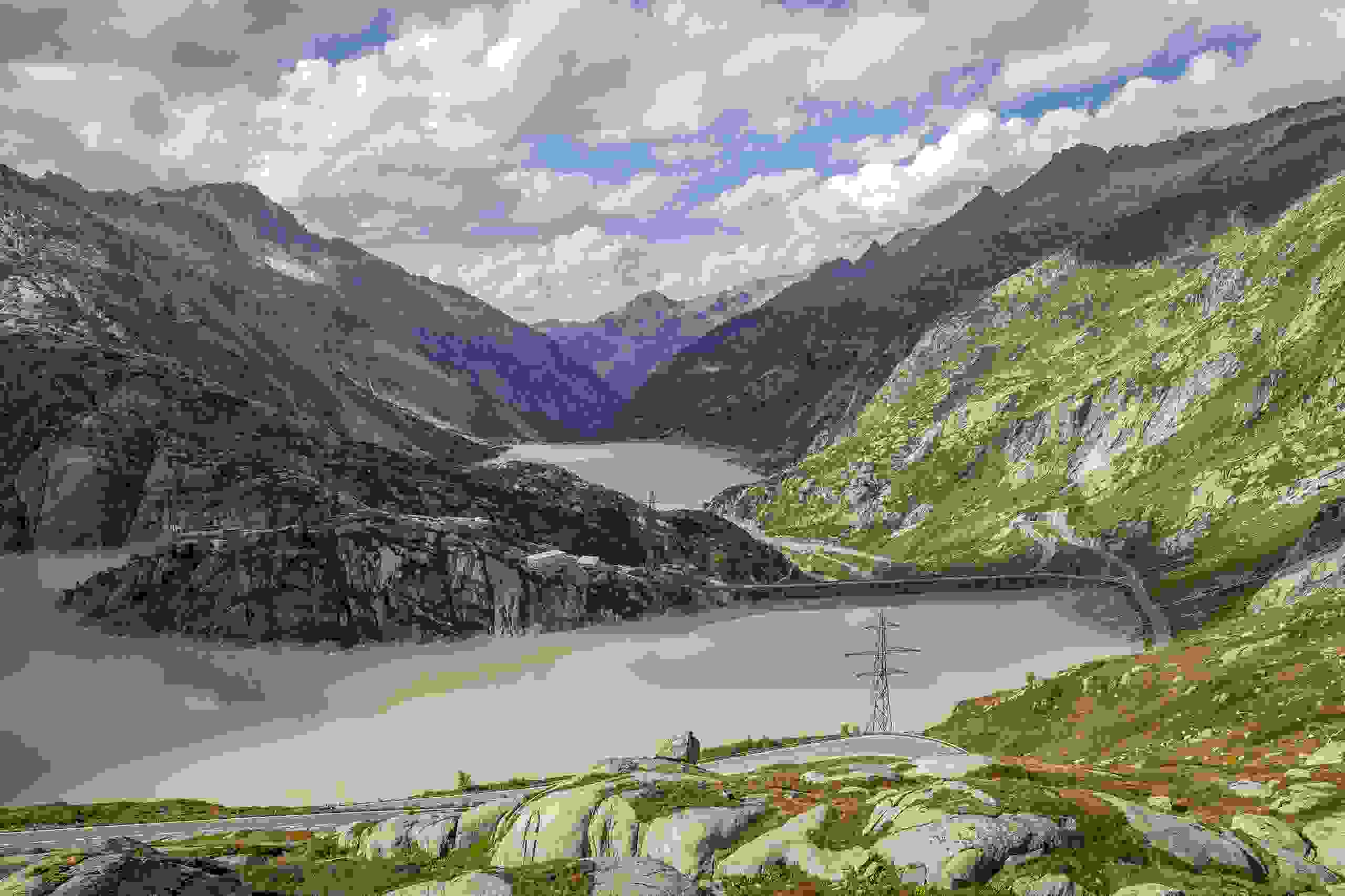 Grimselsee mit Räterichsbodensee im Hintergrund